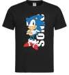Чоловіча футболка Sonic retro Чорний фото