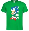 Чоловіча футболка Sonic retro Зелений фото