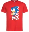 Чоловіча футболка Sonic retro Червоний фото