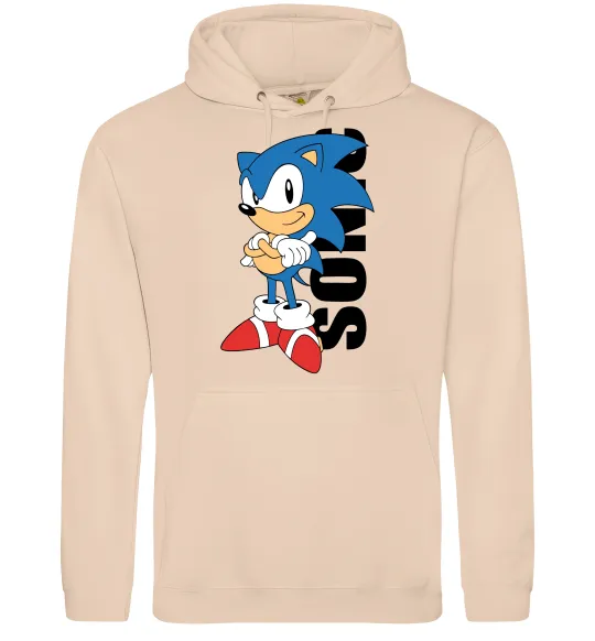 Чоловіча толстовка (худі) Sonic retro Пісочний фото
