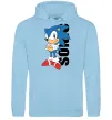 Жіноча толстовка (худі) Sonic retro Блакитний фото