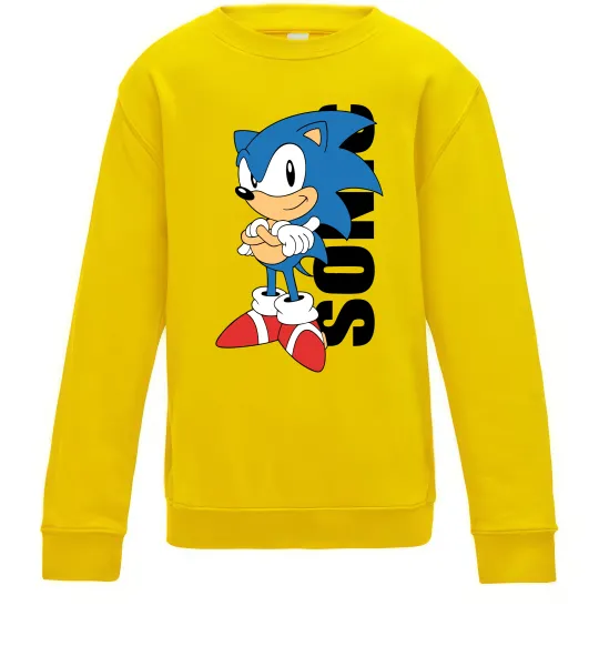 Дитячий світшот Sonic retro Сонячно жовтий фото