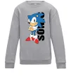 Дитячий світшот Sonic retro Сірий меланж фото
