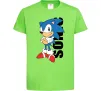 Дитяча футболка Sonic retro Лаймовий фото