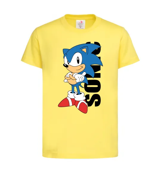 Дитяча футболка Sonic retro Лимонний фото