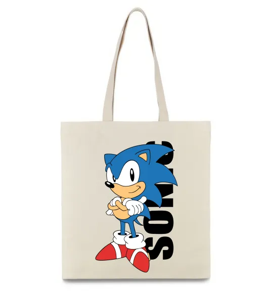 Еко-сумка Sonic retro Бежевий фото
