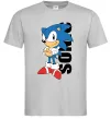 Чоловіча футболка Sonic retro Сірий фото