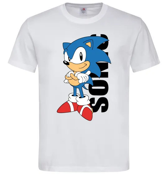 Чоловіча футболка Sonic retro Білий фото