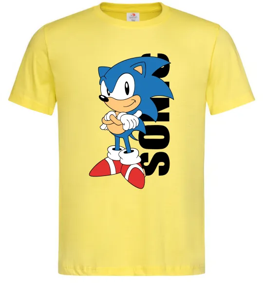 Чоловіча футболка Sonic retro Лимонний фото