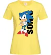 Жіноча футболка Sonic retro Лимонний фото