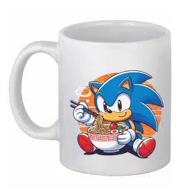 Чашка керамічна Sonic ramen Білий фото