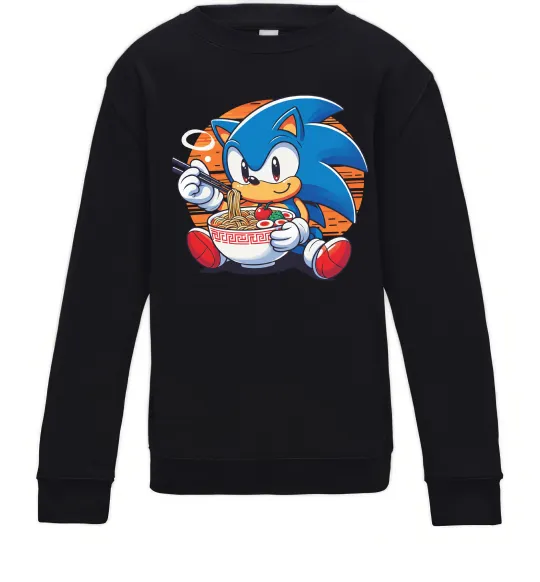 Дитячий світшот Sonic ramen Чорний фото