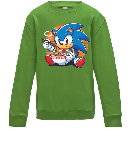 Дитячий світшот Sonic ramen Лаймовий фото