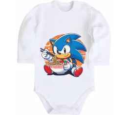 Дитячий бодік Sonic ramen Білий фото