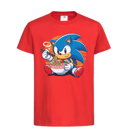 Дитяча футболка Sonic ramen Червоний фото