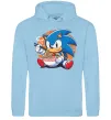 Чоловіча толстовка (худі) Sonic ramen Блакитний фото