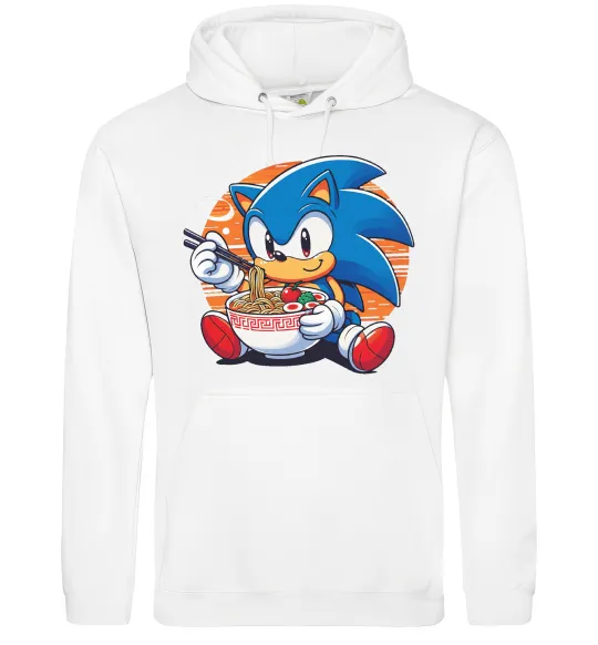 Жіноча толстовка (худі) Sonic ramen Білий фото