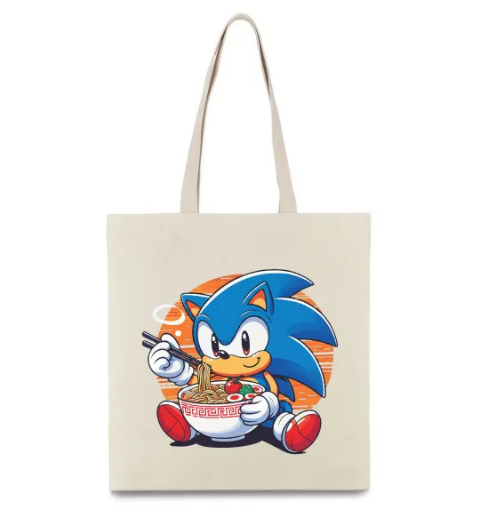 Еко-сумка Sonic ramen Бежевий фото