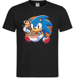 Чоловіча футболка Sonic ramen Чорний фото