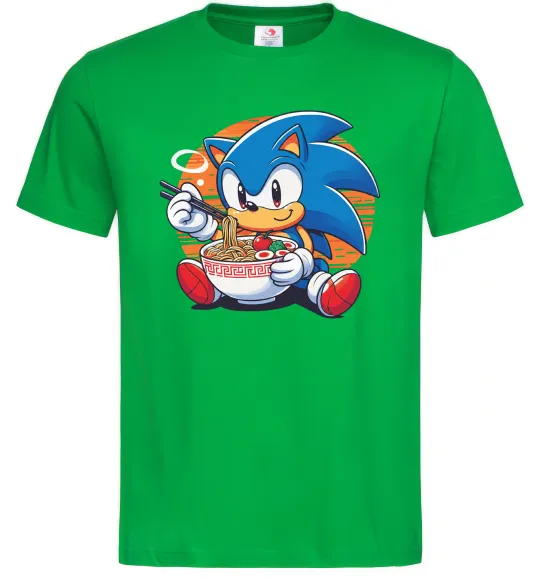 Чоловіча футболка Sonic ramen Зелений фото