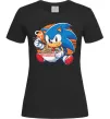 Жіноча футболка Sonic ramen Чорний фото