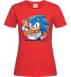 Жіноча футболка Sonic ramen Червоний фото