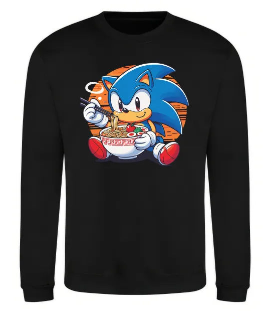 Світшот Sonic ramen Чорний фото