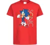 Дитяча футболка Сонік кільце Червоний Дитяча футболка Сонік кільце Червоний фото