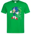 Чоловіча футболка Сонік кільце Зелений фото