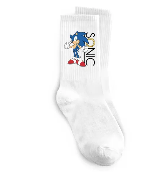 Шкарпетки Сонік кільце Білий фото
