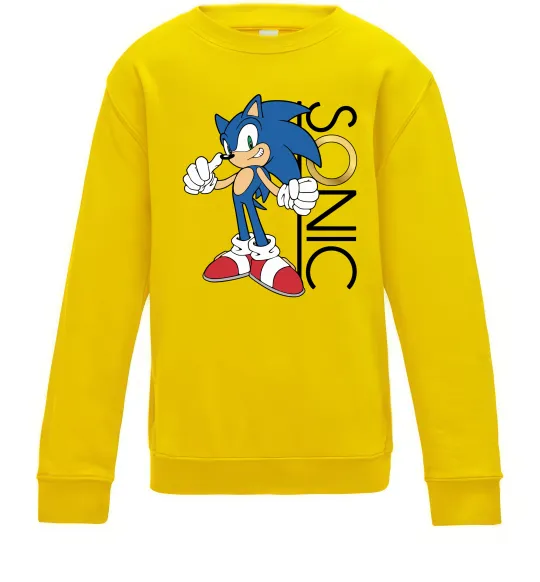 Дитячий світшот Сонік кільце Сонячно жовтий фото