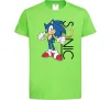 Дитяча футболка Сонік кільце Лаймовий Дитяча футболка Сонік кільце Лаймовий фото