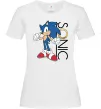 Жіноча футболка Сонік кільце Білий фото