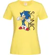 Жіноча футболка Сонік кільце Лимонний фото