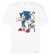 Футболка Оверсайз Сонік кільце Білий фото