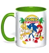 Чашка з кольоровою ручкою Sonic the Hedgehog Зелений фото
