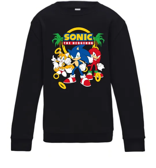 Дитячий світшот Sonic the Hedgehog Чорний фото