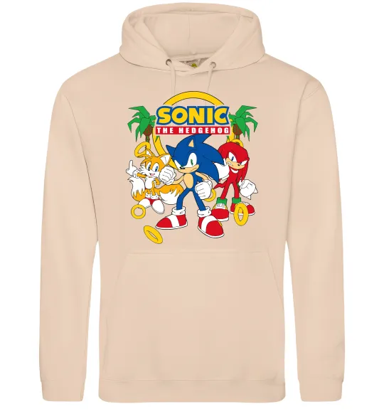 Чоловіча толстовка (худі) Sonic the Hedgehog Пісочний фото