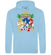 Жіноча толстовка (худі) Sonic the Hedgehog Блакитний фото