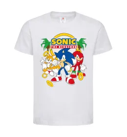 Детская футболка Sonic the Hedgehog Белый фото