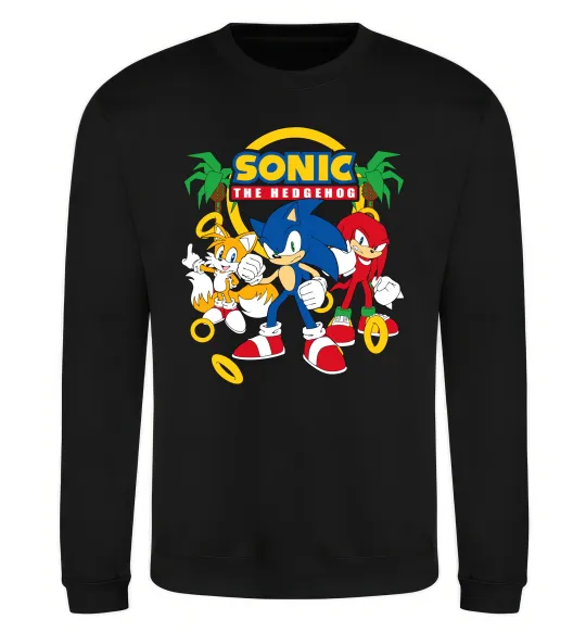 Свитшот Sonic the Hedgehog Черный фото