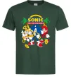 Чоловіча футболка Sonic the Hedgehog Темно-зелений фото