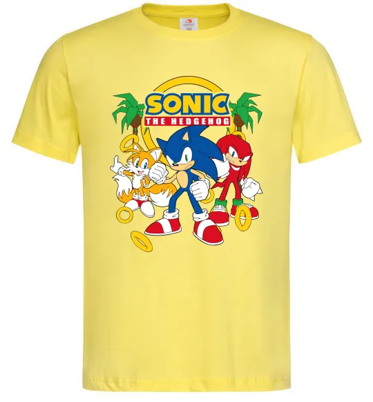 Чоловіча футболка Sonic the Hedgehog Лимонний фото