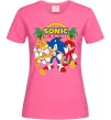 Жіноча футболка Sonic the Hedgehog Яскраво-рожевий фото