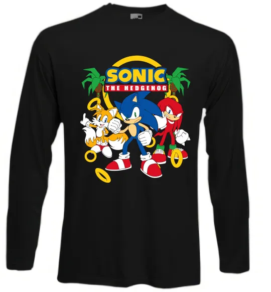 Лонгслів Sonic the Hedgehog Чорний фото