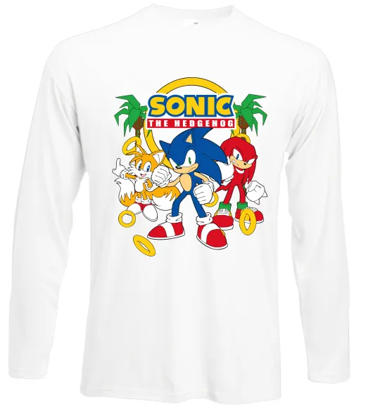 Лонгслів Sonic the Hedgehog Білий фото