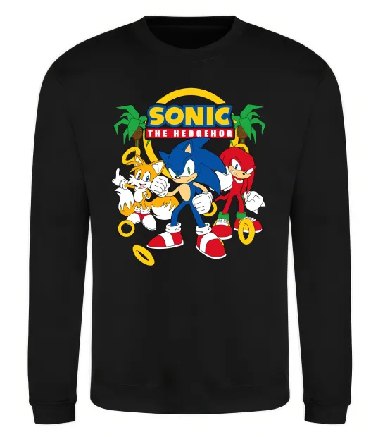 Світшот Sonic the Hedgehog Чорний фото