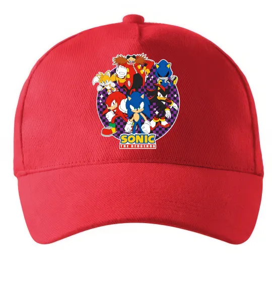 Кепка Sonic team Червоний фото