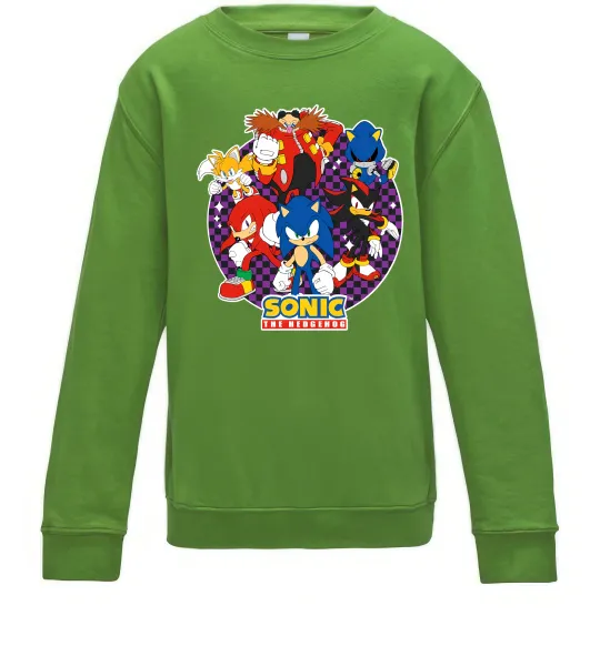 Дитячий світшот Sonic team Лаймовий фото