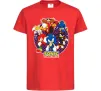 Дитяча футболка Sonic team Червоний фото